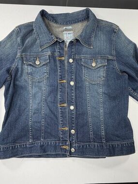 Old Navy Denim Jacket Blue XXL Stretch Classic Trucker Casual